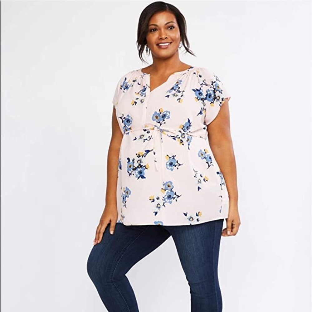 PINK MATERNITY TOP